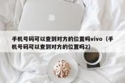 手机号码可以查到对方的位置吗vivo（手机号码可以查到对方的位置吗2）